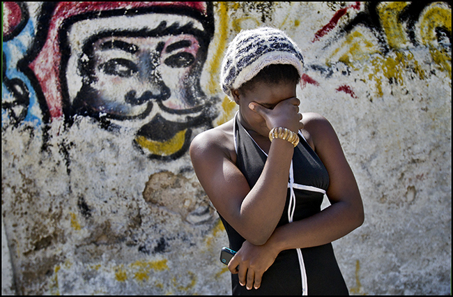 This 17-year-old girl from a rural town in Haiti became pregnant for the first time when she was 16. She says she has been repeatedly raped by a relative’s husband. She aborted the pregnancy using misoprostol, purchased without a prescription.  Photo by Patrick Farrell